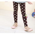 Usine Prix de gros Fille Mode Appliqued Spotted Children Pants